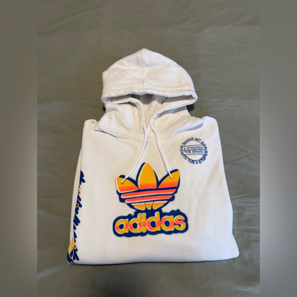 Men’s Adidas White Hoodie